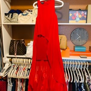 Bebe Vibrant red dress